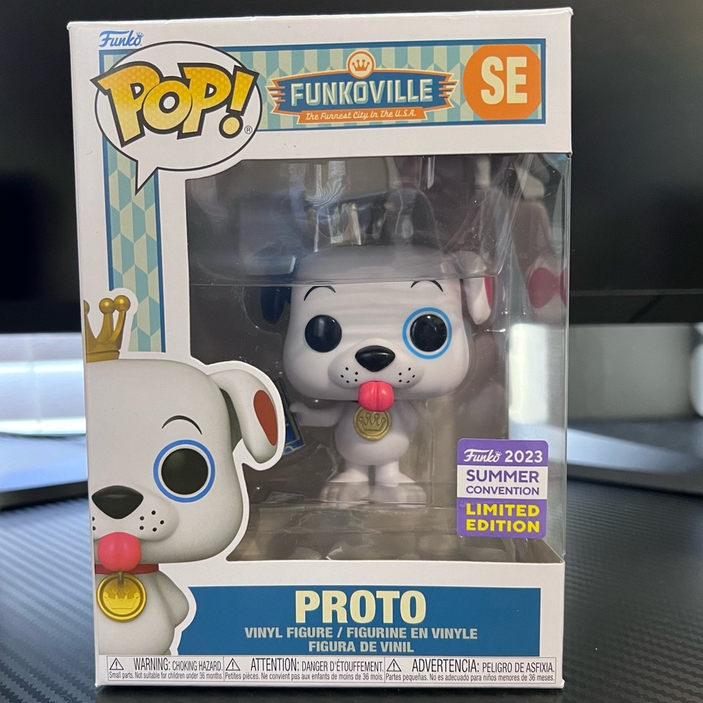 SDCC 2023 Shared Sticker Funko Pop! Proto the Dog SE, Limited Edition